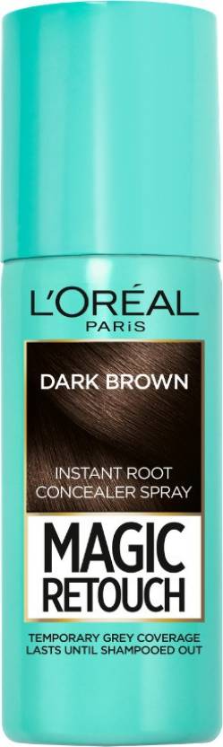 L'Oréal Paris Magic Retouch Temporary Root Touch Up Hair Colour Spray, Shade 2 Dark Brown, 75ml