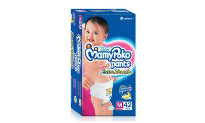 Mamy Poko Pant Style Medium Size Diapers (42 Count)