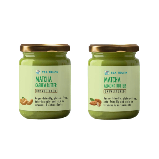 Matcha Nut Butters (Cashew + Almond) worth Rs. 998 at Rs. 498 (Using coupon 'WELLNESS300 & GP Cashback)