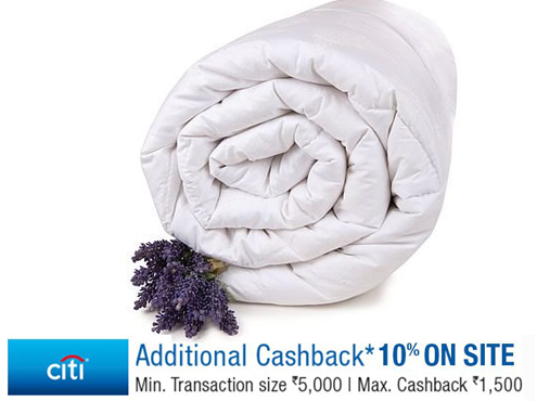 meSleep Premium Duvet White + 10% CashBack with Citi Bank