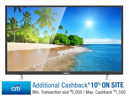 Micromax 43 inches Full HD LED TV + 10% With Citi Bank