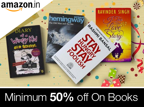 Min 50% Off on Best Selling Books + Free Shipping