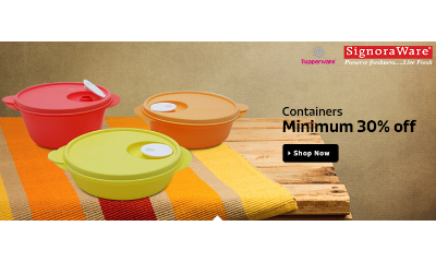 Minimum 30% Off On Containers & Jars