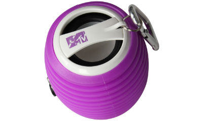 MTV Fashiontronix Barrel Purple Rechargeable Aux Speaker