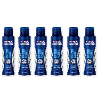 Nivea Fresh Active Pack of 6 Deodorants at Lowest Price