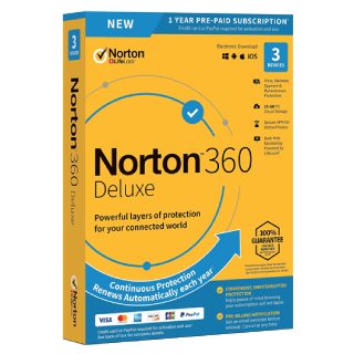 Norton 360 Deluxe for 3 Device Antivirus Worth Rs.2999 at Rs.1199