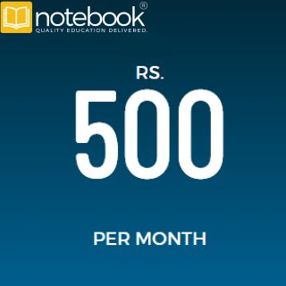 Get Class 8th to 12th Notebook at Rs.500 Per Month