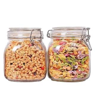 Airtight Glass Jar with Silicon Clamp Lids at Rs.699