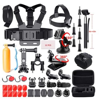 Adofys 49 in 1 Action Camera Accessory Kit Bundle Compatible for GoPro Hero at Rs.1499