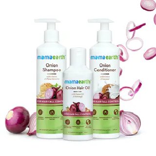 Mamaearth Onion Hair Care Range Flat 20% OFF + 5% Off via Online Payment + upto 15% GP Cashback