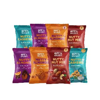 Open Secret Nutty Nuts Combo (Pack of 8) 23 g at Rs 299