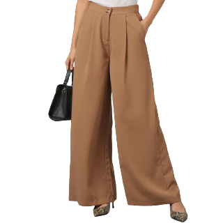 Save 30% on OUTRYT Women High-Rise Pleated Palazzos