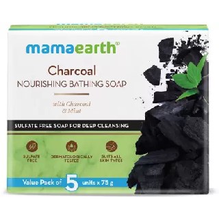 Pack of 5 Charcoal Bathing Soap FREE on Order above Rs.399 (Use Coupon: FREESOAP)