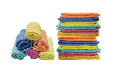 Pack of 12 Face Towels Solid