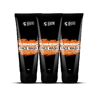 Pack of 3 - Beardo Turmeric Face Wash at Rs 98(Each) + Free Shipping | Use Code - DDFW