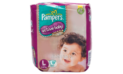 Pampers Active Baby (l) 18's