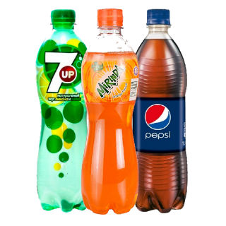 7-UP / Mirinda / Pepsi Soft Drink Pep Bottles