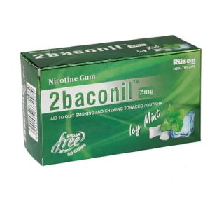 Flat 15% OFF On 2baconil 2mg Nicotine Gum For Quit Smoking/tobacco