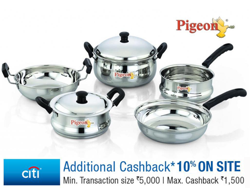 Pigeon 7 Pcs Cookware Set - Free Shipping