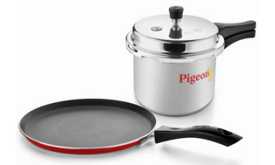 Pigeon Home  Kit - 3 L Pressure Cooker + Non Stick Tawa