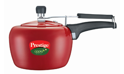 Prestige Apple Plus Aluminium Pressure Cooker - 3 Ltr (Red Colour)