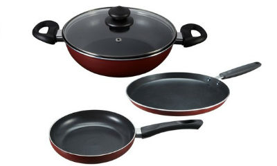 Prestige Omega Deluxe Induction Base Non-Stick (3pieces)