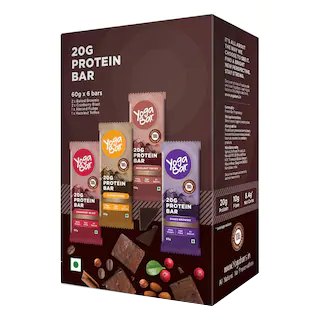 Yoga Bar Protein Variety Box - 6 x 60 g at Rs.629