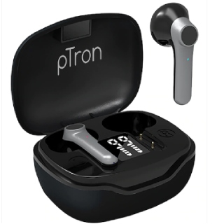 pTron Grey Basspods 281 True Wireless Earphones {Use Code 'MYNTRA100' for New Users}