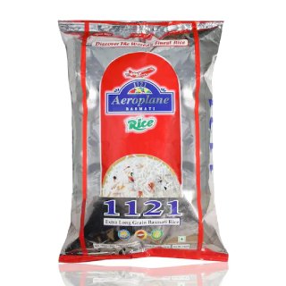 Aeroplane 1121 Steam Long Grain Rice 5Kg Pack Of 2 at Rs.1549