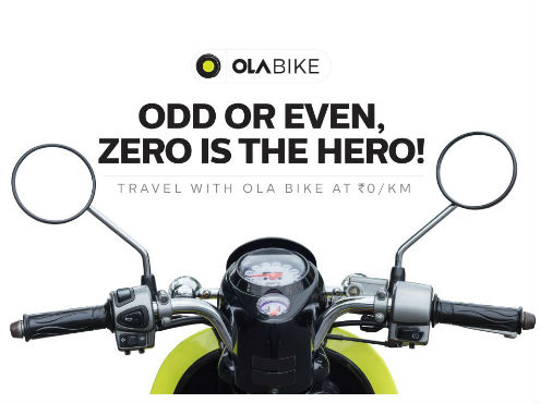 Ride for Free with Ola Bike in Gurgaon!