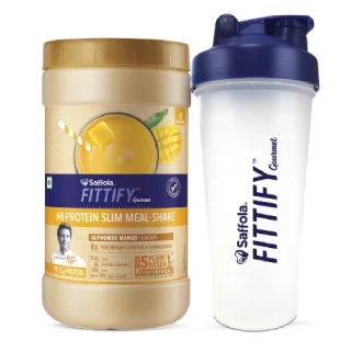 Saffola FITTIFY Hi-Protein Meal Shake 420 gm worth Rs.1190 at just Rs.333 (After code + cashback)