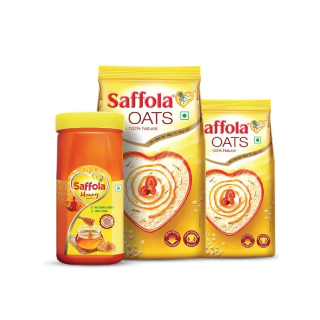 Saffola Honey 250gm + Saffola Oats 1kg with FREE 400 gm Oats at Rs. 279