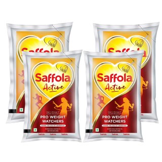 Worth Rs.540 Saffola Active oil (4*1L) Just Rs.399