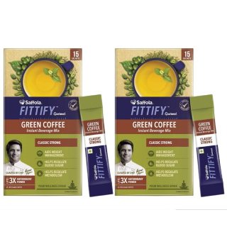 Saffola Green Coffee 30 gm (Pack of 2) Worth Rs.520 at Rs.349