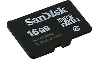 SanDisk 16GB Class 4 micro SDHC Memory Card
