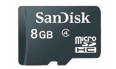 Sandisk 8GB Micro SDHC Class 4 Memory Card