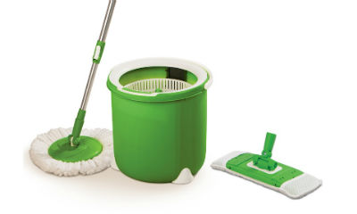 Scotch-Brite Jumper Spin Mop with Round and Flat Heads