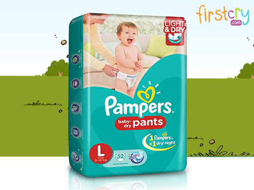 Set Of 2 Pampers Large Size Diaper Pants (52 Count) + Free Amazon GV