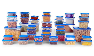 Set of 42 All Time Polka Blue Storage Container - New Users
