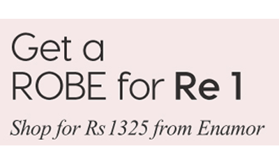 Shop for Rs.1325 from Enamor and get a Robe For Rs.1