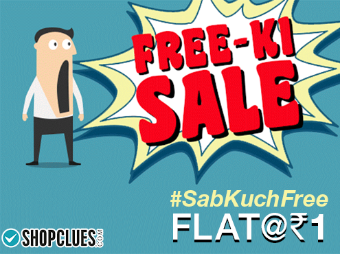 Shopclues Sab Kuch Free @ Flat At Rs.1