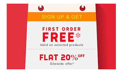 Sign Up Offer - Get Your First Order Free