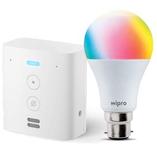 Free Wipro Smart wifi 9w LED bulb with Echo Flex Plug