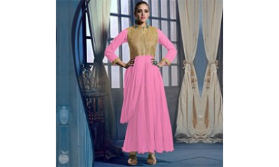 Soft Pink Gown Anarkali