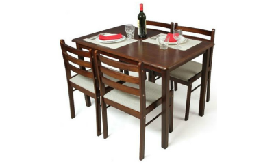 Solid Wood 4 Seater Dining Set