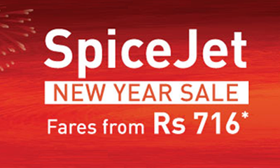 Spice Jet Flight Fares from Rs.716