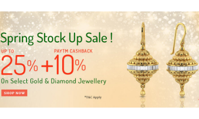 Spring Stock Up Sale : Up to 25% Off +10% Paytm CB