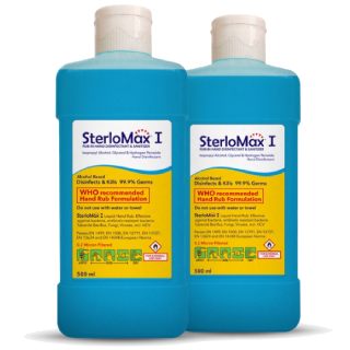 Pack of 2 | 500 ML 75% Isopropyl Alcohol-based Hand Rub Sanitizer Flat 58% Off