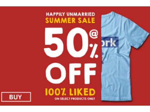 Summer Sale @ 50% On 100% Liked Products