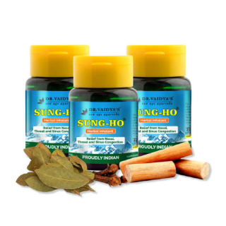 Sung-Ho: Ayurvedic Inhalant for Nasal Congestion (Pack of Three)